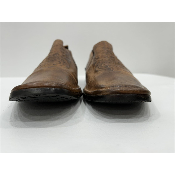 Mark Nason Mens Size 9.5‎ Brown Rock Lives Leather Dragon Shoes Square Toe W/Box main image 6